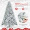 Costway 7.5ft. Unlit Snow Flocked Artificial Christmas Tree